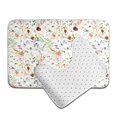 thumbnail image 6 of Yiaed Wildflower Watercolor Print Bathroom Mat Set 2 Pieces Mat Anti-Skid Pad Ultra Soft and Absorbent Bathroom Bath Mat Contour Bath Rugs for Toilet Base, 6 of 6