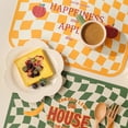 thumbnail image 5 of Retro leather dining table mat anti-scalding, heat insulation, household bowl mat, western food mat, waterproof and oil-proof tablecloth. - combination:mixstyle1, 5 of 5