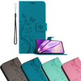 thumbnail image 1 of Funda protectora para Samsung Galaxy A51 4G / M40s - con Blumenmuster y Kartenfach, 1 of 6