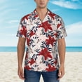 thumbnail image 6 of Picia Lilies Flowers Gentle Cotton Regular Fit Short Sleeve Casual Hawaiian Shirt for Men-XX-Large, 6 of 9