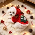thumbnail image 7 of Christmas Pet Costume for Small Medium Dogs and Cats, Holiday Hoodie Outfit with 3D Print, Adjustable Drawstring, Stretch Fabric Party Dress Up, Multiple Sizes, Easy On and Off, 7 of 7