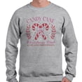 thumbnail image 2 of Candy Cane Christmas Club Long Sleeve Shirt Unisex 2X-Large Grey, 2 of 5