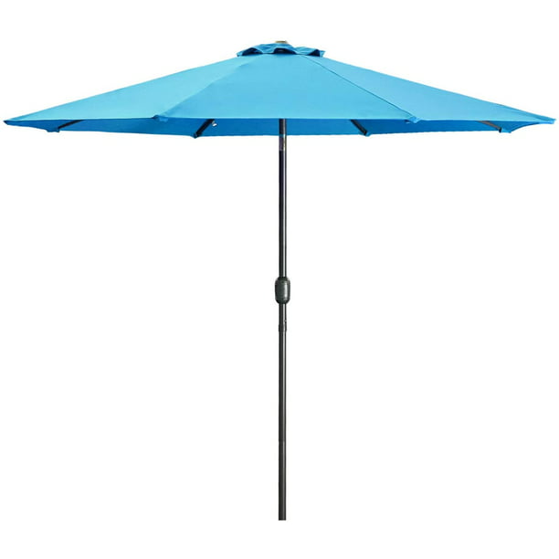 Cozyhom 9ft Patio Umbrella Outdoor, Turquoise Umbrella Patio Furniture