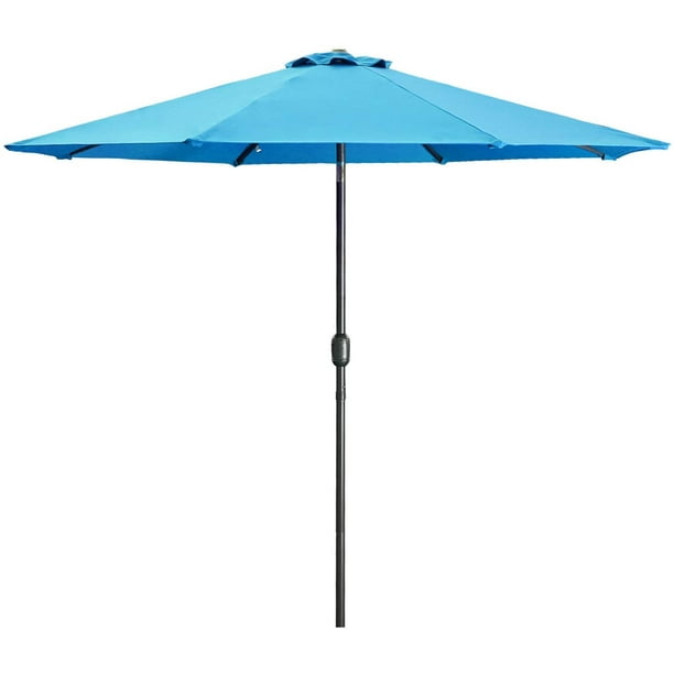 Cozyhom 9ft Patio Umbrella Outdoor Market Table With Push On Tilt And Crank Turquoise Com Cozyhom 9ft Patio Umbrella Outdoor, Turquoise Umbrella Patio Furniture