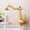 Short, variant on Kitchen Sink Faucet for Bar Farmhouse Commercial, Antique Brass Deck Mounted Bathroom Basin Mixer Faucet, 360 Rotate Cold Hot Mixer Crane Sink Tap, Kitchen Faucet