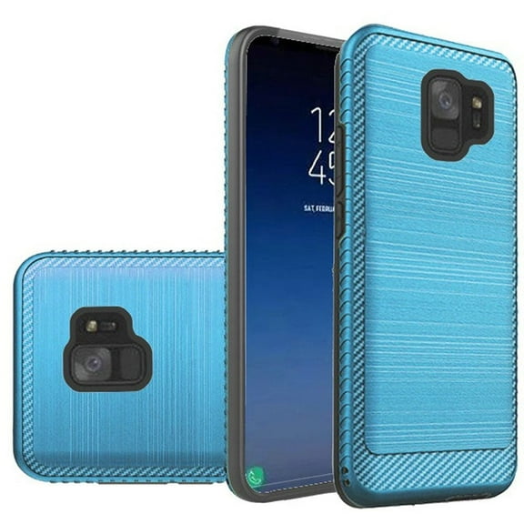 GSA Brushed Case w/Edge Design for Samsung Galaxy S9 - Blue