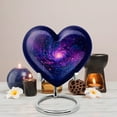 thumbnail image 5 of MUKTIVE Galaxy Urns for Human Ashes Adult Female & Male, Burial Heart Urns for Adult Human Ashes, Funeral Blue Urn for Husband & Wife, Holds 160 Cubic, Memorial Gifts for Loss of Mom, 8 Inch, 5 of 7