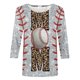 thumbnail image 4 of Fiudx Ofertas Del Día Blusa Holgada con Estampado de Pascua y Cuello Redondo Retro de Manga Tres Cuartos a La Moda para Mujer, 4 of 4