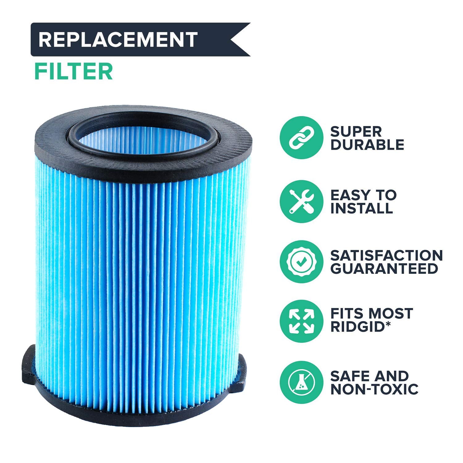 Topboutique VF5000 Replacement Filter for Rigid 620 Gallon Wet Dry