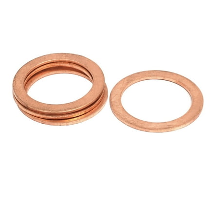 

4pcs 30mmx40mmx1.5mm Copper Flat Ring Sealing Crush Washer Gasket