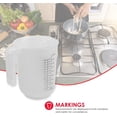 thumbnail image 2 of Home Basics MC45947 Precise Pour 3 Piece Plastic Measuring Set with Short Easy Grip, BPA Free Nesting Stackable Cups, Spout & Clear Handles-1, 2, 4, Clear, 2 of 7