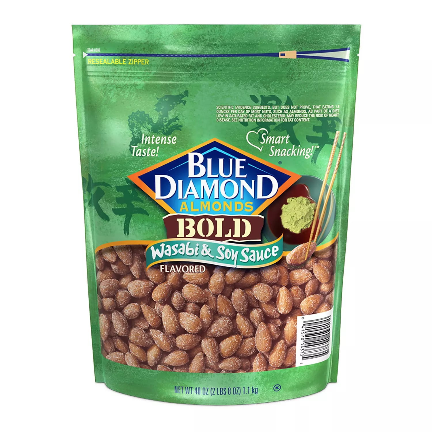 Blue Diamond Wasabi and Soy Sauce Almonds (40 Ounce)