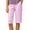Pink, variant on Womens High Waisted Checkered Shorts Elastic Waist Side Buttons Shorts Casual Boho Vacation Wear Black M