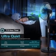 thumbnail image 4 of Vebreda 16 Inches Adjustable Height Fan for Home and Office , Black, 4 of 5