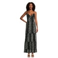 thumbnail image 2 of No Boundaries Knot Front Maxi Dress, Women's and Women's Plus, 2 of 5