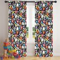 thumbnail image 5 of Blackout Kids Curtains,Baseball Football Pattern Childrens Insulated Curtains Set Of 2,Bedroom Essentials,Toddler Room Decor 42"x84", 5 of 5