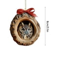 thumbnail image 4 of NOVELAR Festive Owl Tree Ornament, 3.1 inch Acrylic Handmade Decoration, Brings a Warm Holiday Atmosphere to Your Home Decor, 4 of 7