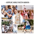thumbnail image 6 of Honeii Retro Floral Butterfly print basktball shirt for men and women, Unisex basketball jersey for Theme party-4X-Large, 6 of 6