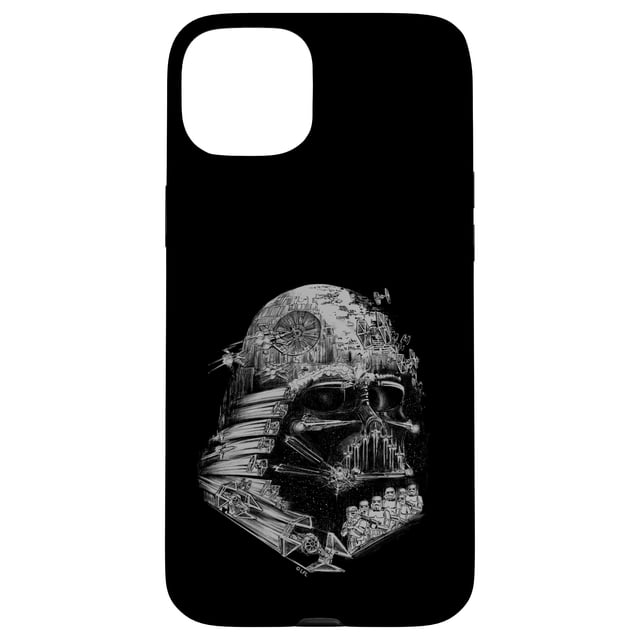 Funda para teléfono STAR WARS Darth Vader Death Star Head iPhone 15+