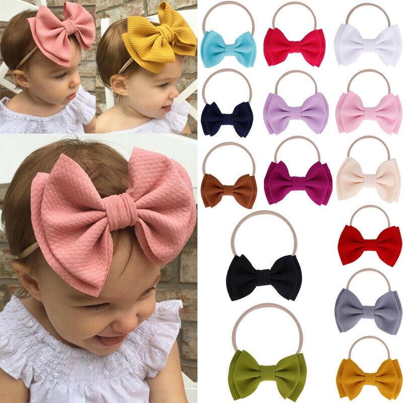 Cute Adorable Children Baby Flower headband Soft Elastic Hair Accessories Band