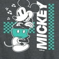 thumbnail image 3 of Disney - Mickey & Friends - Mickey Mouse - Checkered Retro Design - Women's Racerback Tank Top, 3 of 5