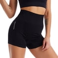thumbnail image 4 of Pantalones cortos de yoga deportivos para mujer Leggings de elevación de cadera para correr de cintura alta (negro S / M) Likrtyny Para Estrenar, 4 of 6