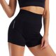 thumbnail image 4 of Pantalones cortos deportivos de yoga para mujer Leggings de elevación de cadera para correr de cintura alta (negro L/XL) Hugtrwg Para Estrenar, 4 of 6