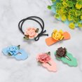 thumbnail image 5 of Uxcell Mini Satin Ribbon Roses Small Rosettes Fabric Flowers with Green Leaves Yellow 30 Pcs, 5 of 6