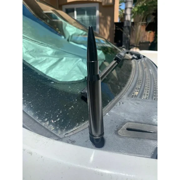 Bullet Style 0.5 Cal Short Black Antenna Mast Power for CHEVY AVALANCHE 07-13