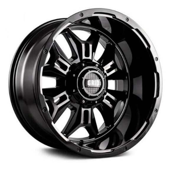 Grid Wheels A17927S157 17 x 9.0 in. 5 x 114.3-127 in. Bolt Pattern 15 Offset Wheel