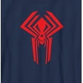 thumbnail image 2 of Boy's Spider-Man: Across the Spider-Verse Spider-Man 2099 Logo Graphic Tee Navy Blue X Large, 2 of 4
