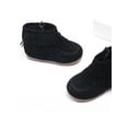 thumbnail image 4 of SIMANLAN Kids Comfort Snow Booties Round Toe Cold Weather Nonslip Tassel Boots Black 9C, 4 of 5
