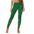 thumbnail image 6 of Gamivast High Waisted Leggings for Women Shamrock Graphic Stretchy Tummy Control Butt Lifting Legging Casual Festival Pant St Patricks Day Outfits, 6 of 9