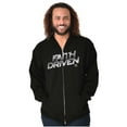 thumbnail image 5 of Jesus Holy Spirit Faith Driven Zip Up Hoodie Men's Women's Brisco Brands S, 5 of 6