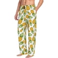 thumbnail image 3 of Mens Pajama Pants - Soft Sleep & Lounge Pants for Men, Pineapple print Cuteness Casual PJ Bottoms Pants with Pockets, 3 of 5