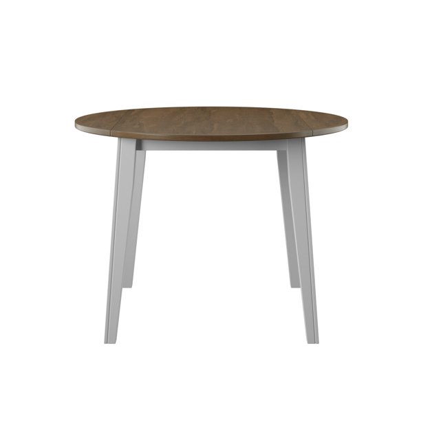 HN Home Lindley Coastal Round Drop Leaf Dining Table