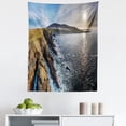 thumbnail image 1 of Western Tapestry, Scary Escarpment Coastline Precipice Bluff Coastal Landscape Picturesque Panorama, Fabric Wall Hanging Decor for Bedroom Living Room Dorm, 5 Sizes, Multicolor, by Ambesonne, 1 of 1