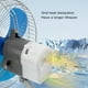 thumbnail image 4 of Ventilador DC de AutomÓVIL, Ventilador Oscilante de Automóvil de 8 Pulgadas con enchufe de cigarro Silencioso 2 Velocidad para Excavador de Camiones SUV RV, Potente Base de, 4 of 7