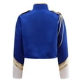 thumbnail image 5 of Aislor Boys Marching Band Jacket Drum Major Team Uniform Outwear Long Sleeve Coat Banquet Carnival Royal Blue 10, 5 of 7