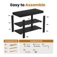thumbnail image 6 of EDX 3 Tier Bamboo Shoe Rack Bench,  11.3'' x 19.7'' x 18'' Storage Seat Organizer with 286lb Capacity for Entryway,  Bedroom and Living Room,  Black, 6 of 9
