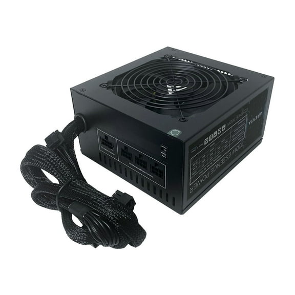 Apevia ATX-ES700W Essence 700W ATX Semi-Modular Gaming Power Supply with Auto-Thermally Controlled 120mm Black Fan, 115/230V Switch, All Protections