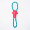 thumbnail image 2 of ZippyPaws 810032684143 ZippyTuff Monkey RopeTugz Dog Toy - Pink & Yellow - Medium, 2 of 2