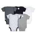 thumbnail image 2 of Burt's Bees Baby 100% Organic Baby Girl Short Sleeve Blueberry Bodysuits, 5-Pack, 2 of 7