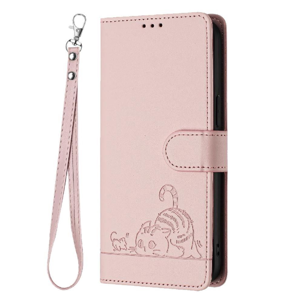 Flip case for GANGXUN BLU View 5 Wallet Case with Kickstand, Card Slots, RFID Block, Cat Design