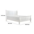 thumbnail image 2 of Pemberly Row Full Size Bed with Panel Headboard in White Solid Wood Finish, 2 of 10
