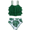 thumbnail image 3 of Gerichy Toddler Girl Swimsuit,Girls Bathing Suit Girls Swimsuits Girls Swimsuit One Piece Halter Bathing Suit Colorful Print Kids Summer Beach Swimwear, 3 of 8