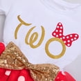 thumbnail image 5 of IBTOM CASTLE Baby Girls 1st 2nd Birthday Clothes Mouse Polka Dots One Sequin Tutu Princess Dress Cake Smash 2 Years Red - Polka Dots, 5 of 8
