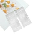 thumbnail image 5 of Unique Bargains 1 Pair Sunblock Fingerless Gloves Floral Thin Sun Block Driving Gloves for Women White, 5 of 5
