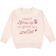 thumbnail image 2 of Inktastic Wrestling Future Wrestler Girls Toddler Sweatshirt, 2 of 4