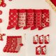 thumbnail image 5 of Small grid Calcetines de mujer a rayas a cuadros Otoño e Invierno cómodos calcetines de Color rojo Harajuku señoras novedad regalo de vacaciones, 5 of 5